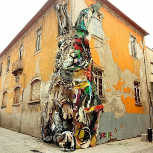 Bunny Street Art Lisbon